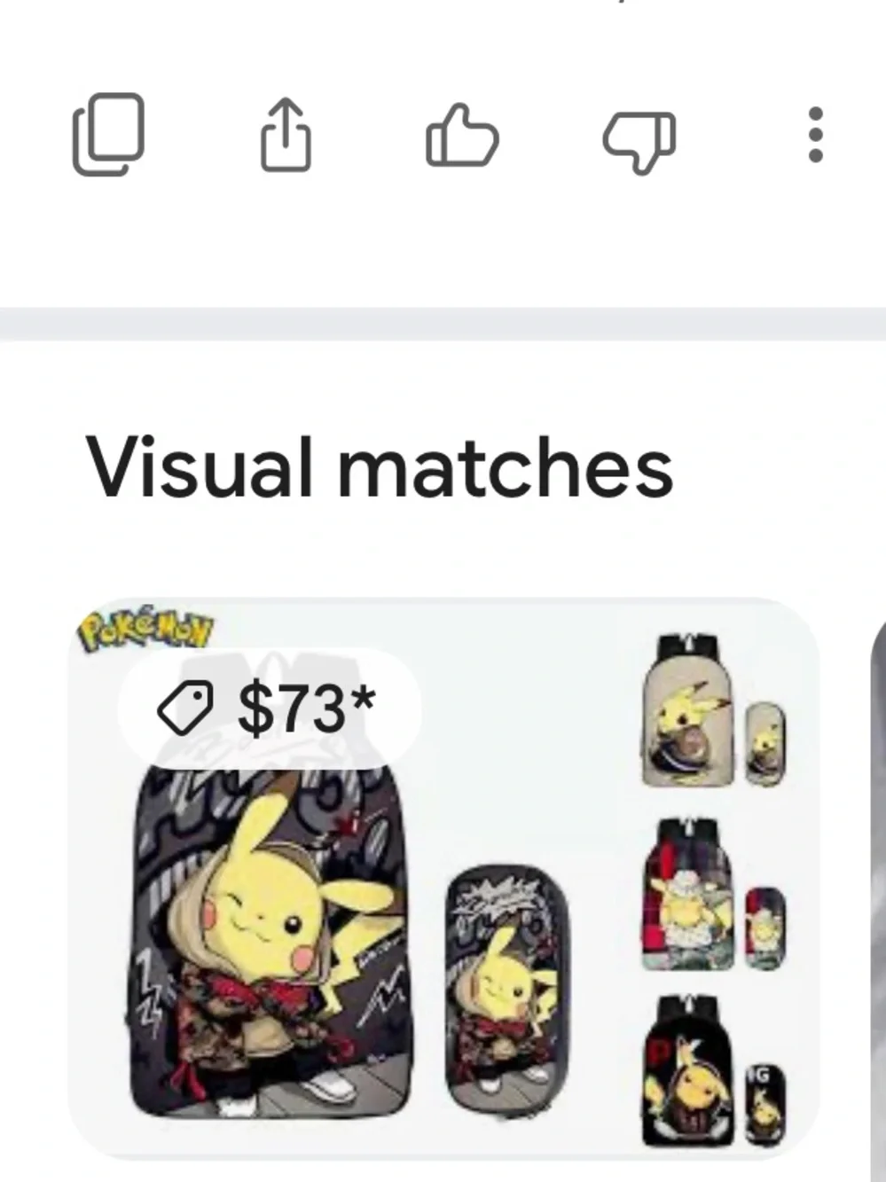 Pikachu Kids Backpack, Lunch Bag & Pencil Case Set - Black